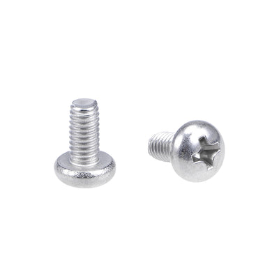 Harfington Machine Screws Pan Phillips Cross Head Screw, Fasteners Bolts 30Pcs