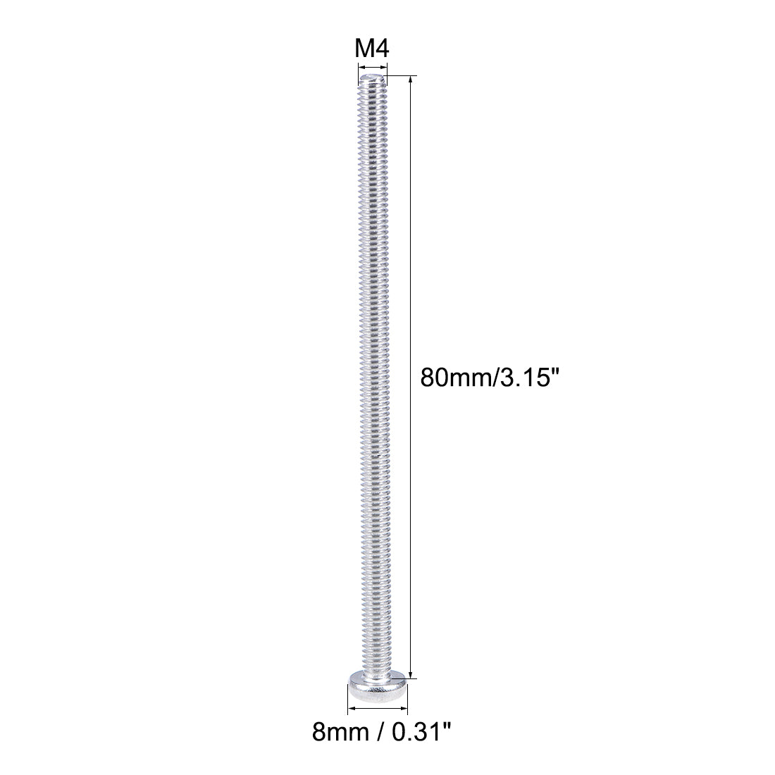 Harfington 10Pcs Stainless Steel Pan Phillips Head Machine Screw