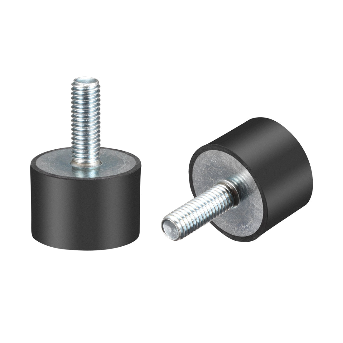 Harfington Thread Rubber Mounts,Vibration Isolators,Cylindrical w Studs  2pcs