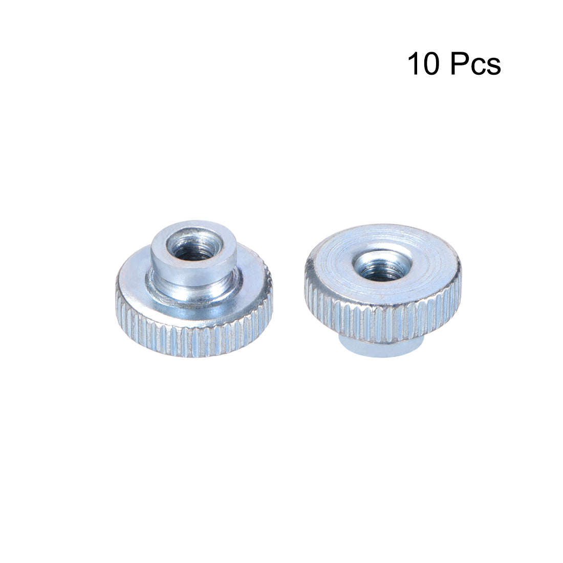 Harfington Knurled Thumb Nuts - M3 Round Knobs with , Zinc Plating - 10 Pcs