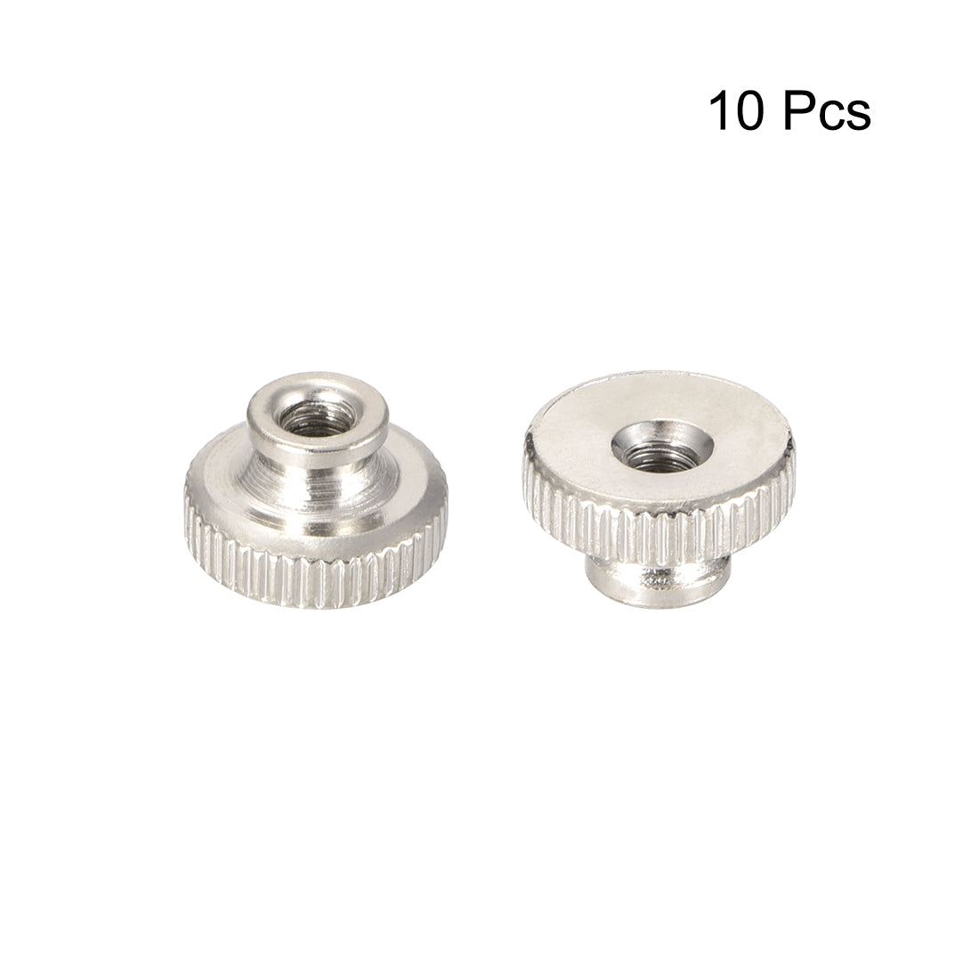 Harfington Knurled Thumb Nuts, M3 Round Knobs with , Nickel Plating, 10 Pcs