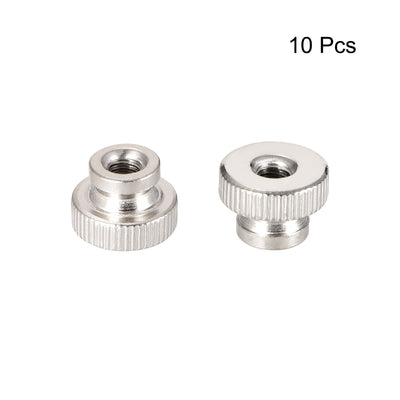 Harfington Knurled Thumb Nuts, M4 Round Knobs with , Nickel Plating, 10 Pcs