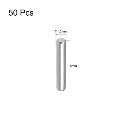 Harfington Dowel Pin 304 Stainless Steel Shelf Support Pin Silver Tone