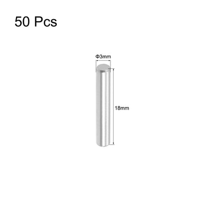 Harfington Dowel Pin 304 Stainless Steel Shelf Support Pin Silver Tone