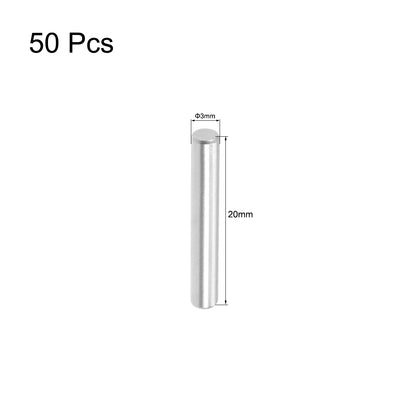 Harfington Dowel Pin 304 Stainless Steel Shelf Support Pin Silver Tone