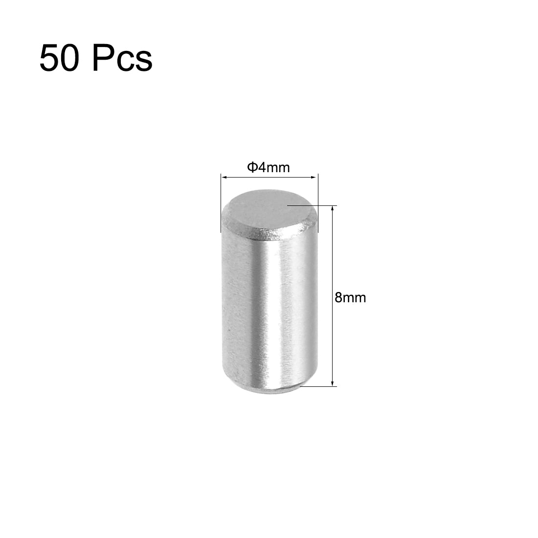 Harfington Dowel Pin 304 Stainless Steel Shelf Support Pin Silver Tone