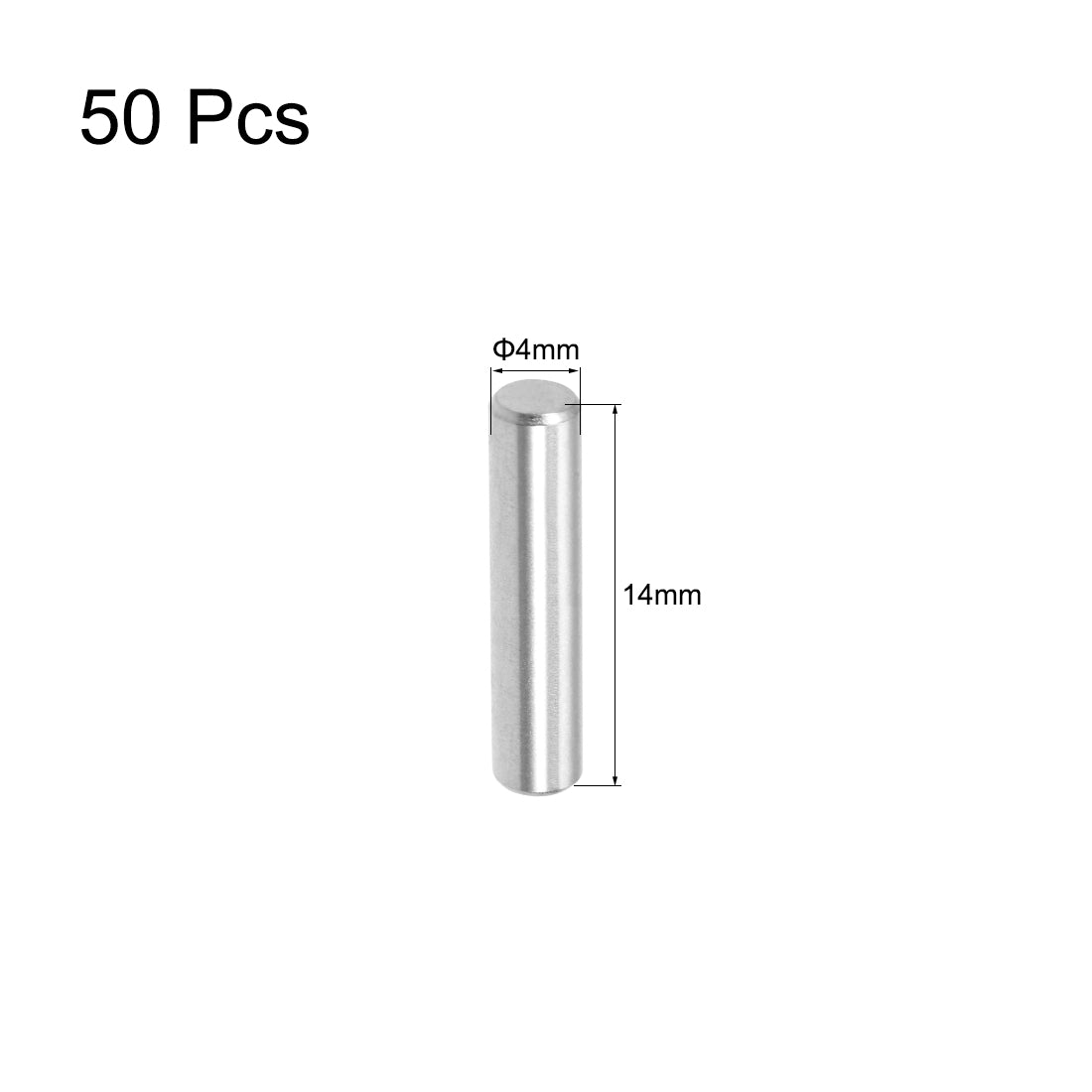 Harfington Dowel Pin 304 Stainless Steel Shelf Support Pin Silver Tone