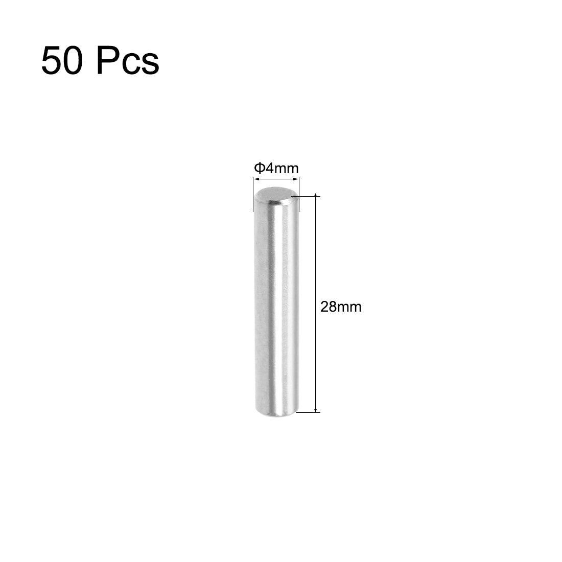 Harfington Dowel Pin 304 Stainless Steel Shelf Support Pin Silver Tone