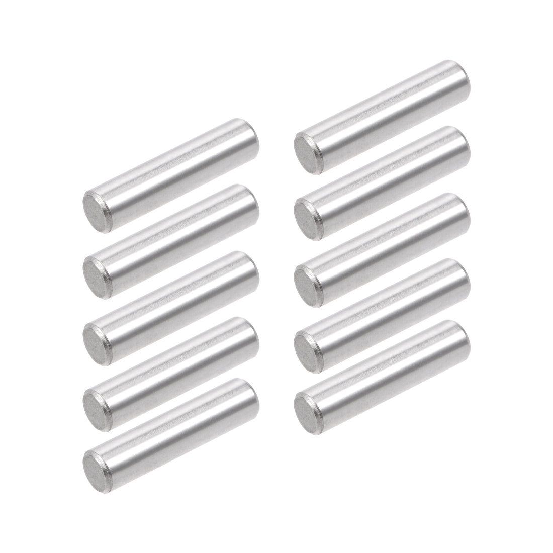 Harfington 10Pcs 6mm x 25mm Dowel Pin 304 Stainless Steel Shelf Support Pin Fasten Elements Silver Tone