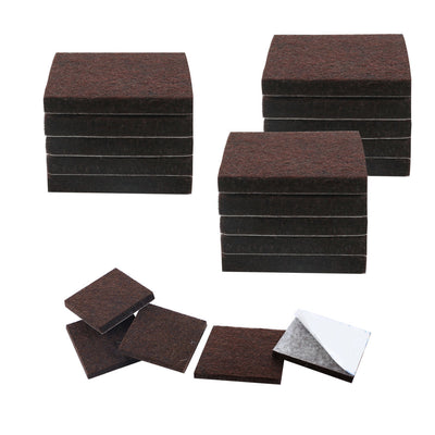 Harfington Felt Furniture Pads Square Self Adhesive Anti-slip Floor Protector 20pcs