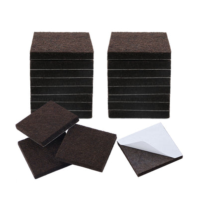 Harfington Felt Furniture Pads Square Self Adhesive Anti-slip Floor Protector 20pcs