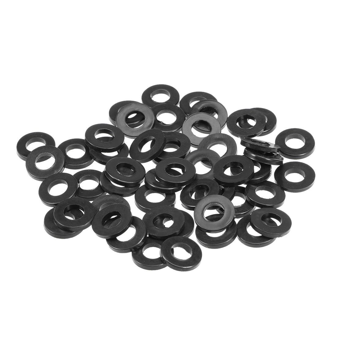 Harfington Rubber Flat Washers Inner Diameter OD Thick 50 Pieces
