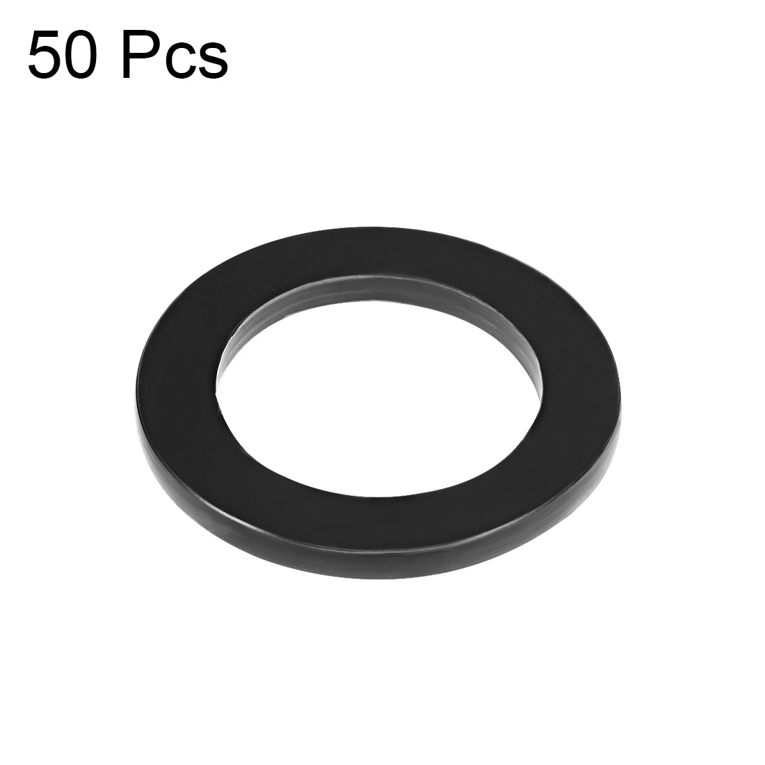 Harfington Rubber Flat Washers Inner Diameter OD Thick 50 Pieces