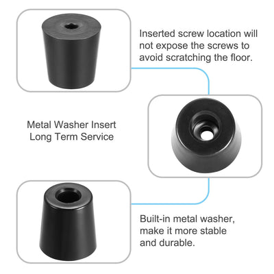 Harfington Rubber Feet Bumpers Pads Black