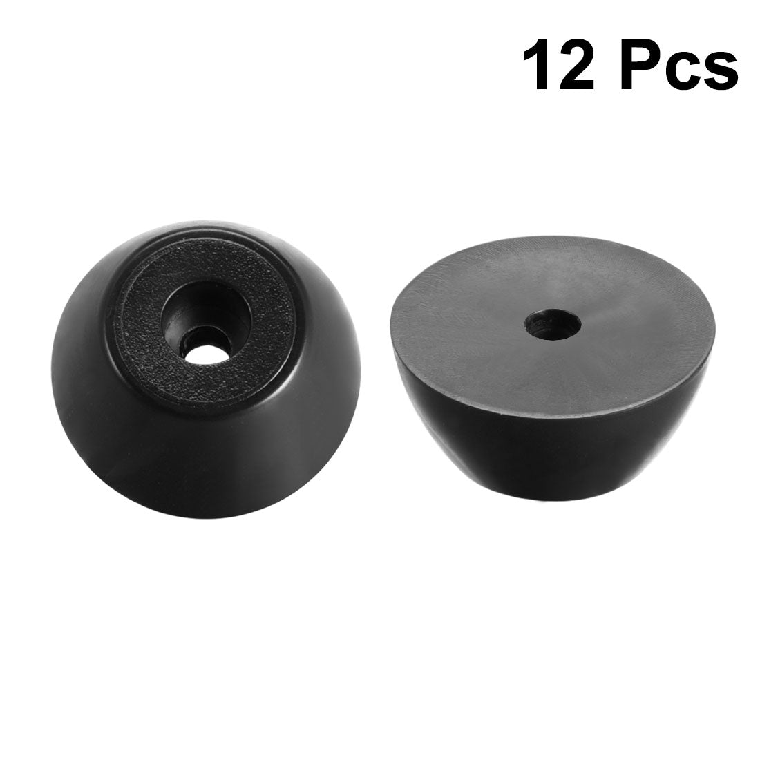 Harfington Rubber Feet Bumpers Pads Black 12pcs