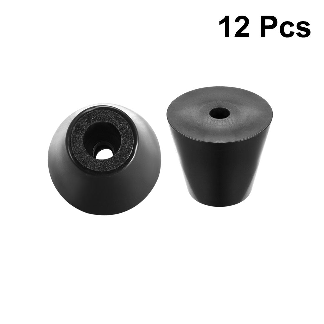 Harfington Rubber Feet Bumpers Pads Black 12pcs
