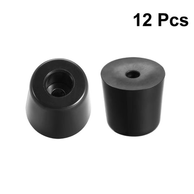 Harfington Rubber Feet Bumpers Pads Black 12pcs