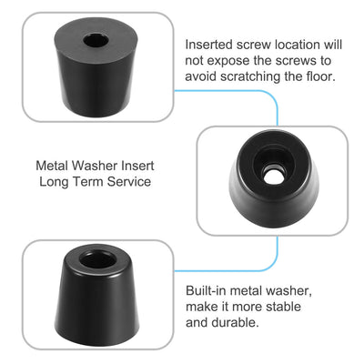 Harfington Rubber Feet Bumpers Pads Black