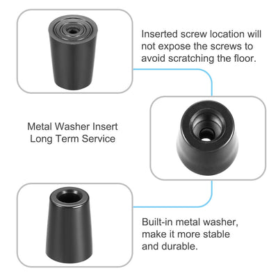 Harfington Rubber Feet Bumpers Pads Black