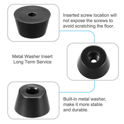 Harfington Rubber Feet Bumpers Pads Black