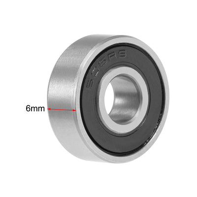 Harfington Deep Groove Ball Bearings Metric Double Sealed Chrome Steel Rollers