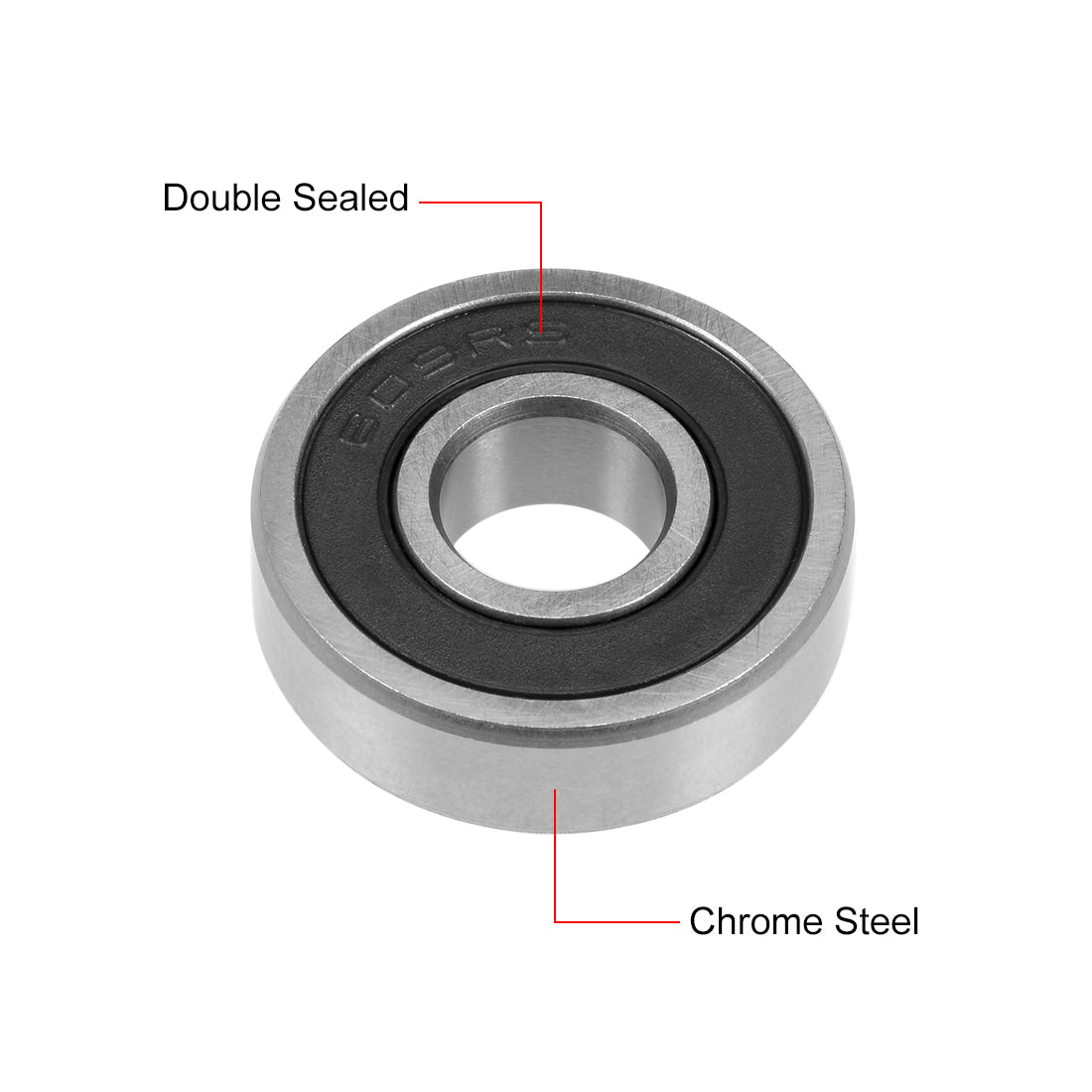 Harfington Deep Groove Ball Bearings Metric Double Sealed Chrome Steel Rollers