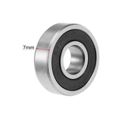 Harfington Deep Groove Ball Bearings Metric Double Sealed Chrome Steel Rollers