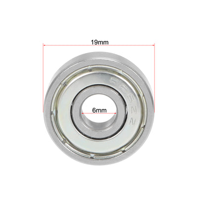 Harfington Uxcell Deep Groove Ball Bearings Metric Double Shielded Chrome Steel P0 Z1 Bearing