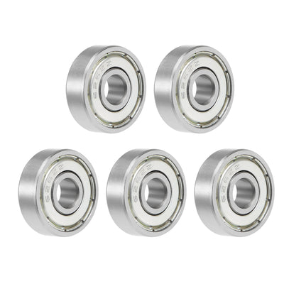 Harfington Uxcell Deep Groove Ball Bearings Metric Double Shielded Chrome Steel P0 Z1 Bearing