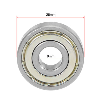 Harfington Deep Groove Ball Bearing Double Shielded Chrome Metric Bearings