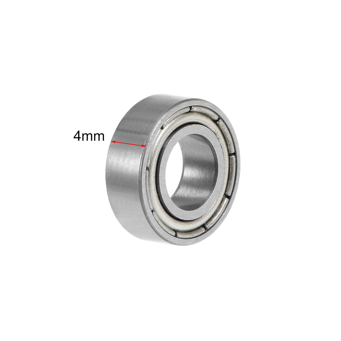 Harfington Deep Groove Ball Bearing Metric Double Sealed Chrome Steel ABEC1 Z1