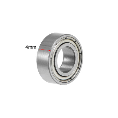Harfington Deep Groove Ball Bearing Metric Double Sealed Chrome Steel ABEC1 Z1