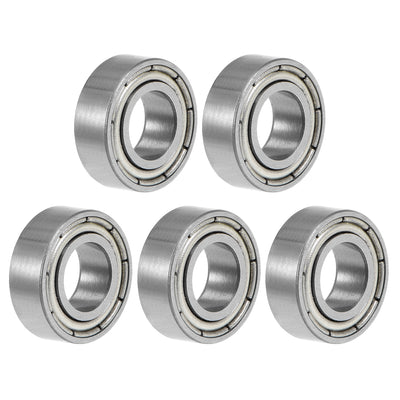 Harfington Deep Groove Ball Bearing Metric Double Sealed Chrome Steel ABEC1 Z1