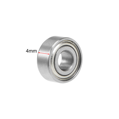 Harfington Deep Groove Ball Bearing Metric Double Sealed Chrome Steel ABEC1 Z1
