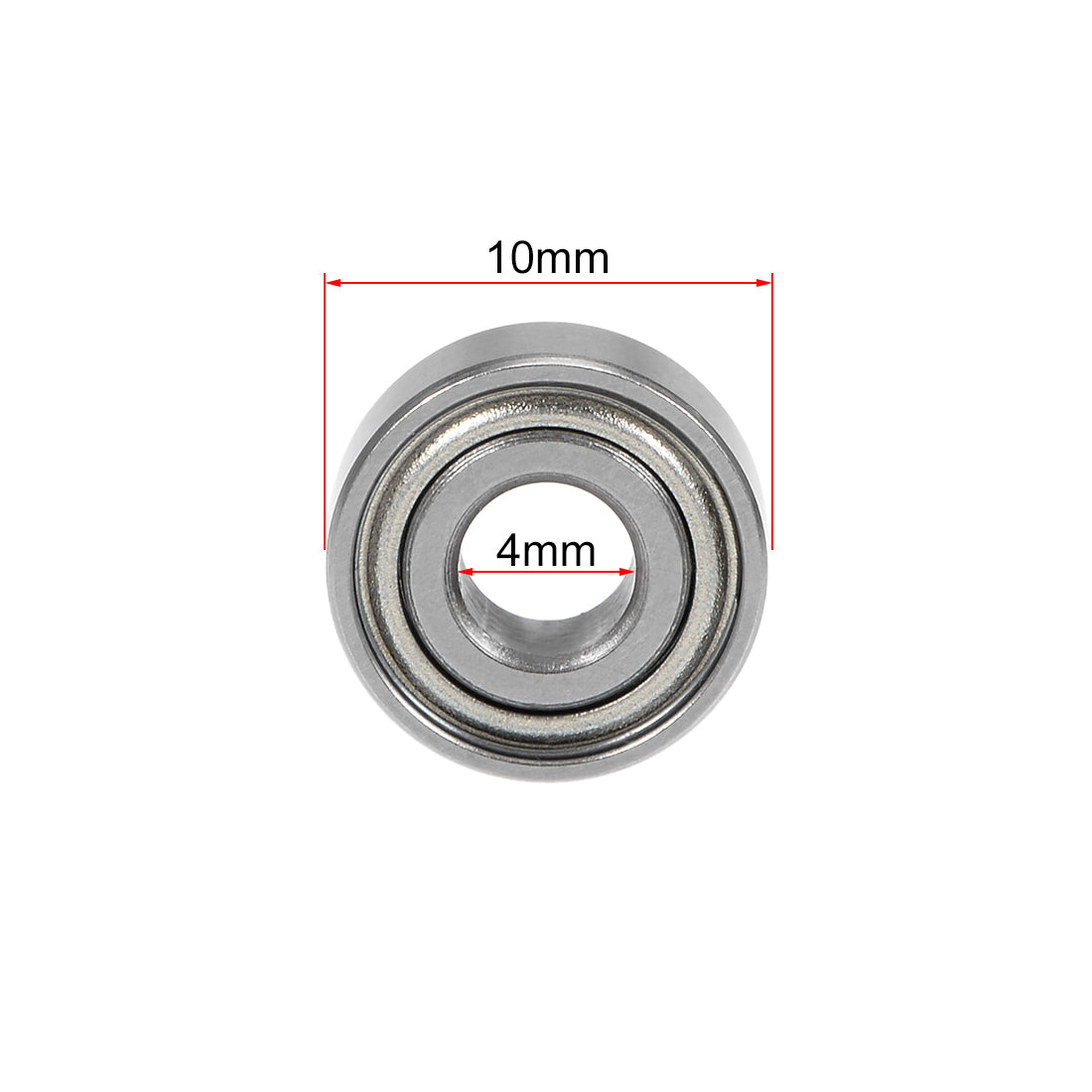 Harfington Deep Groove Ball Bearing Metric Double Sealed Chrome Steel ABEC1 Z1