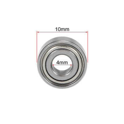 Harfington Deep Groove Ball Bearing Metric Double Sealed Chrome Steel ABEC1 Z1