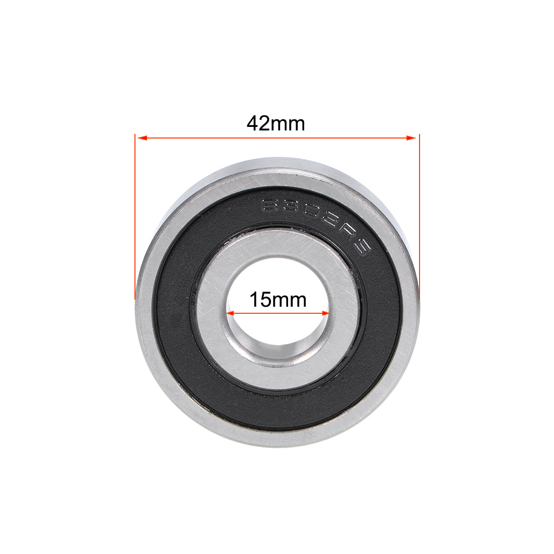 uxcell Uxcell Deep Groove Ball Bearings  Metric Double Sealed Chrome Steel ABEC1 Z1