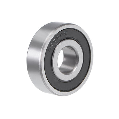 Harfington Uxcell Deep Groove Ball Bearings  Metric Double Sealed Chrome Steel ABEC1 Z1