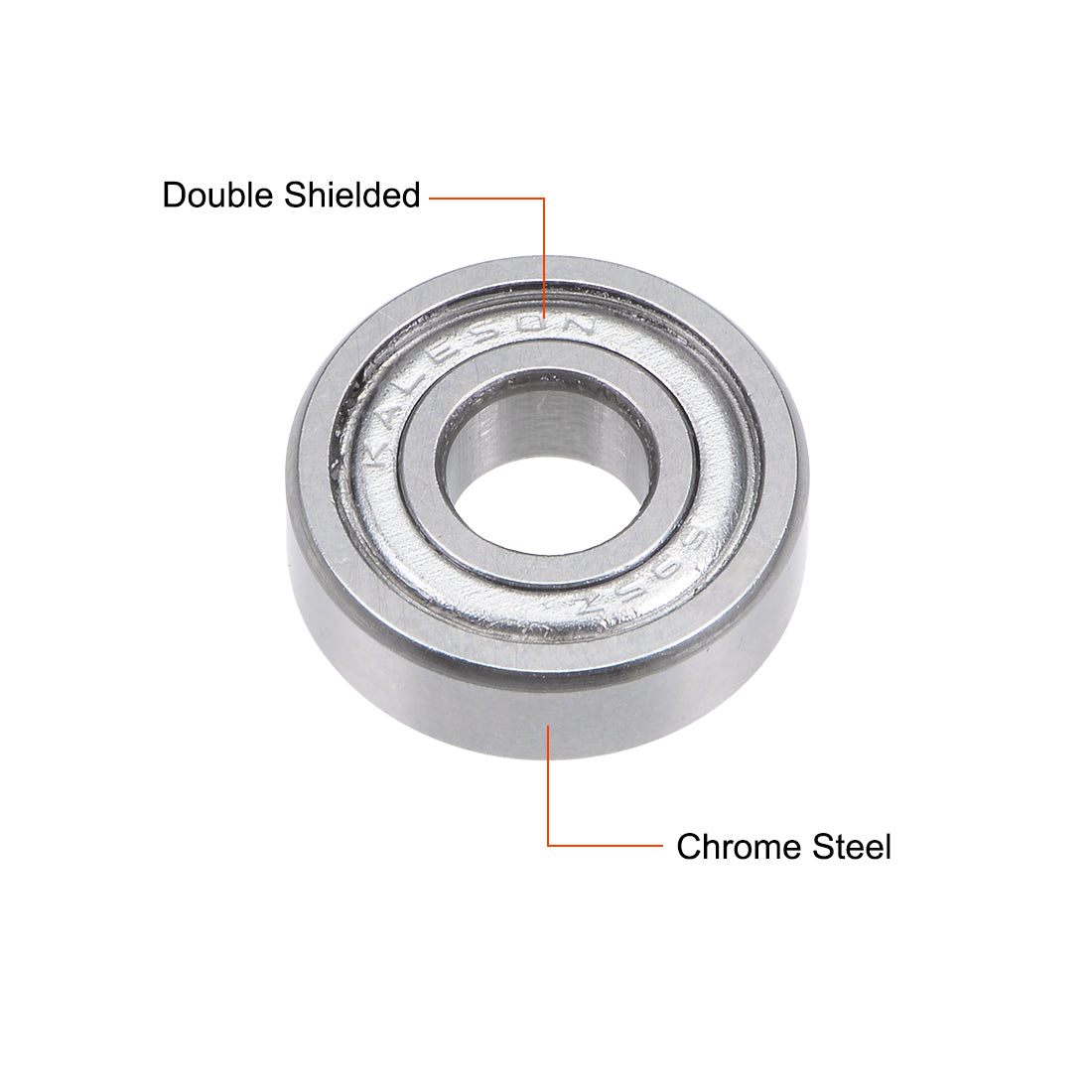 uxcell Uxcell Deep Groove Ball Bearings Metric Double Shielded Chrome Steel P0 Z1 Bearing