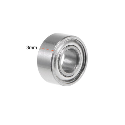 Harfington Uxcell Deep Groove Ball Bearings Metric Double Shielded Chrome Steel P0 Z1 Bearing
