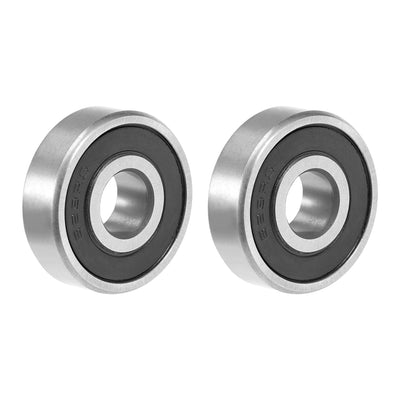 Harfington Deep Groove Ball Bearings Metric Double Sealed Chrome Steel Rollers