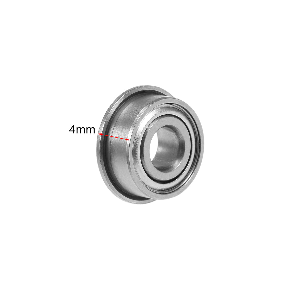 Harfington Miniature Flange Deep Groove Ball Bearings Double Shielded Chrome Steel