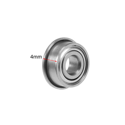 Harfington Miniature Flange Deep Groove Ball Bearings Double Shielded Chrome Steel
