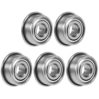 Harfington Miniature Flange Deep Groove Ball Bearings Double Shielded Chrome Steel
