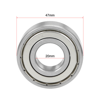 Harfington Deep Groove Ball Bearing Double Shielded Chrome Metric Bearings P0 Z1
