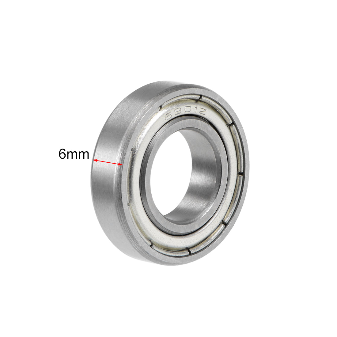 Harfington Deep Groove Ball Bearing Double Shielded Chrome Metric Bearings P0 Z1