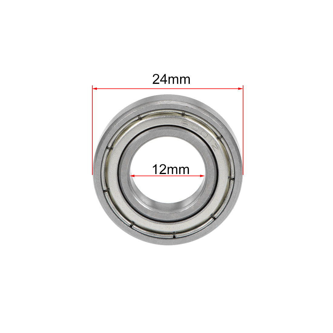 Harfington Deep Groove Ball Bearing Double Shielded Chrome Metric Bearings P0 Z1