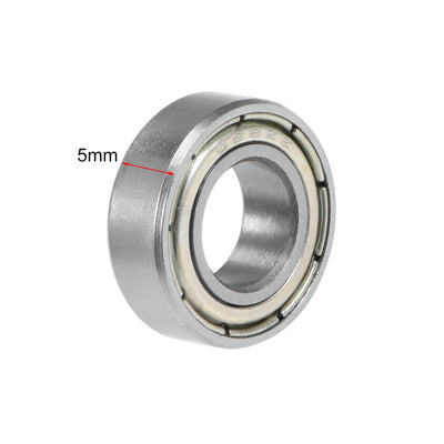 Harfington Deep Groove Ball Bearing Double Shielded Chrome Metric Bearings