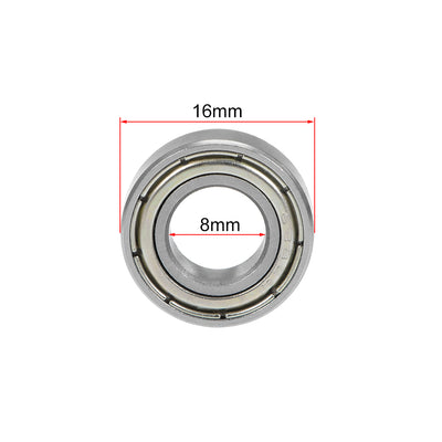 Harfington Deep Groove Ball Bearing Double Shielded Chrome Metric Bearings