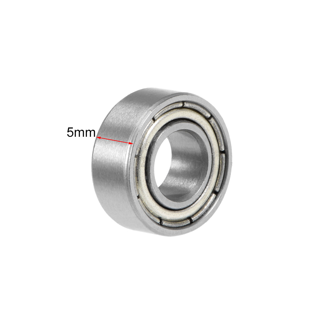 Harfington Deep Groove Ball Bearings Metric Double Shielded Chrome Steel ABEC1 Z1 Level